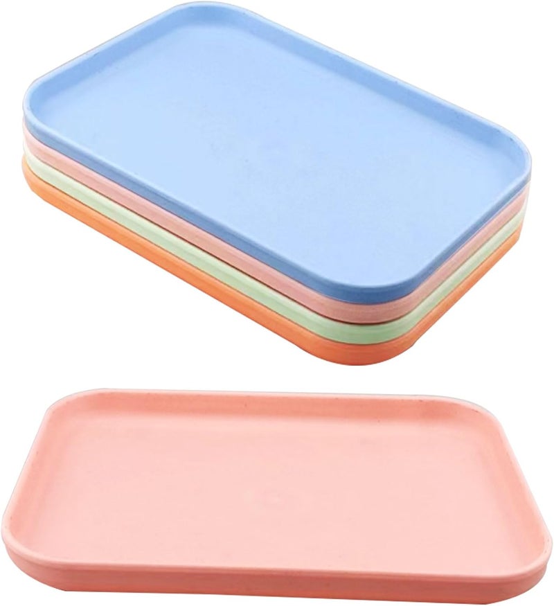 Markeny Multicolor Plastic Art Trays Crafts Organizer Tray Serving Tray Jewelry Tray for DIY Projects, Painting, Beads, Organizing Supply - Image 1